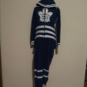 Toronto Maple Leafs Women's Blue Pajama Onesie